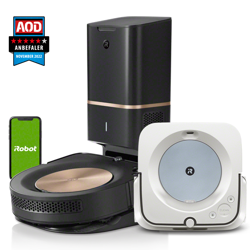 iRobot® Roomba® s9+ & Braava jet® m6 hvit/blå pakke