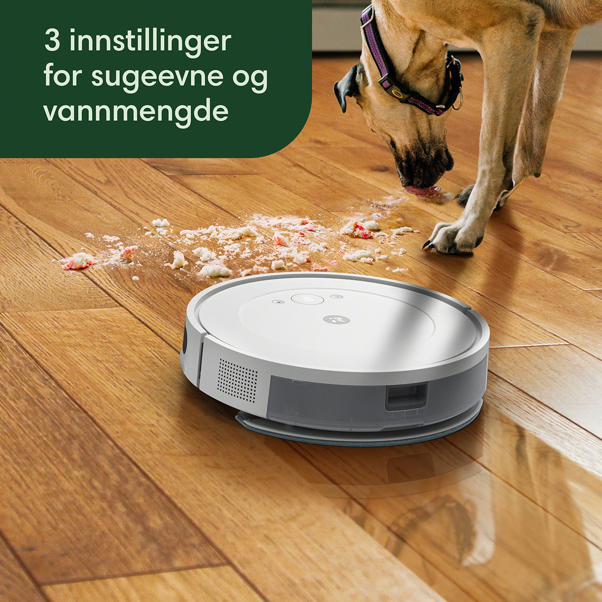 Roomba Combo® Essential robotstøvsuger og -mopp hvit