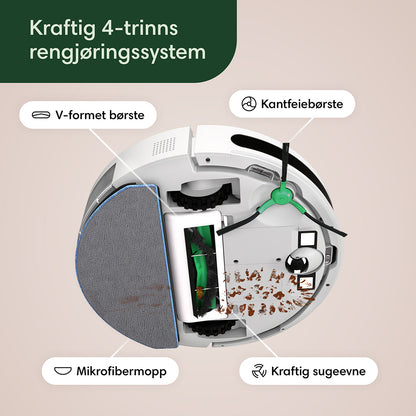Roomba Combo® Essential robotstøvsuger og -mopp hvit