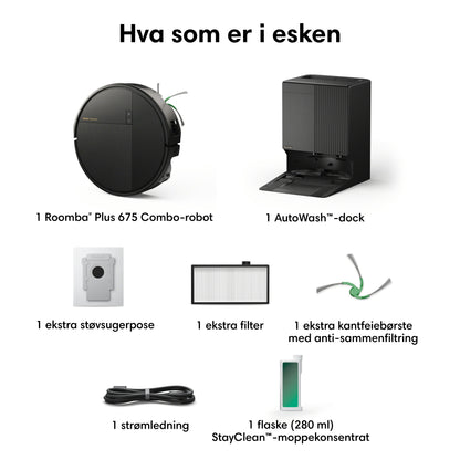 Roomba® Plus 675 Combo + AutoWash™-dock