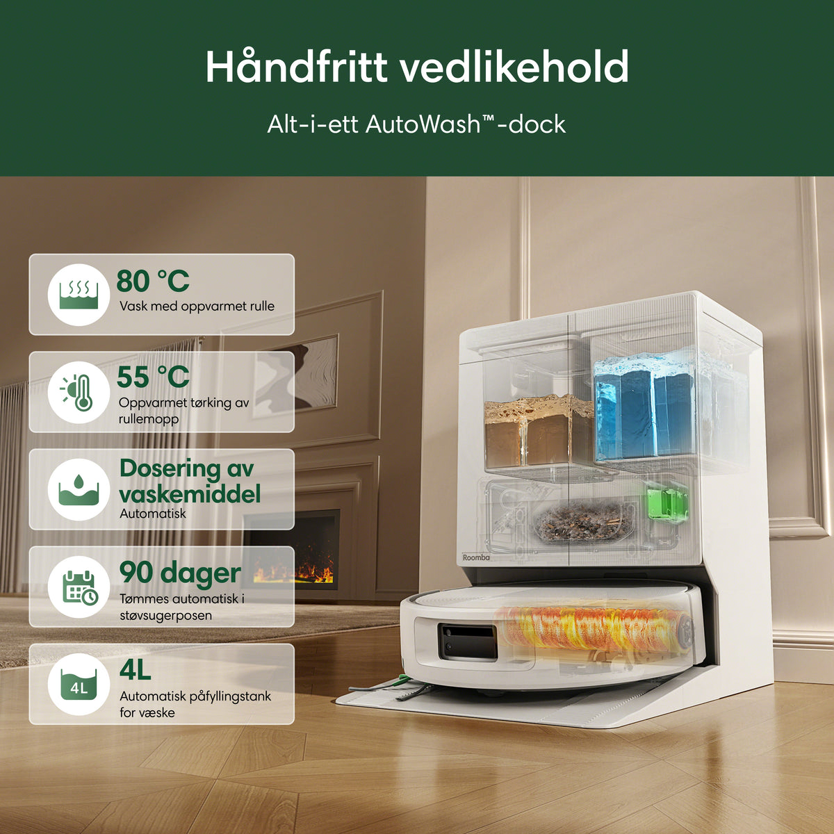Roomba® Plus 675 Combo + AutoWash™-dock