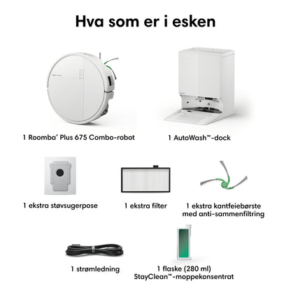 Roomba® Plus 675 Combo + AutoWash™-dock