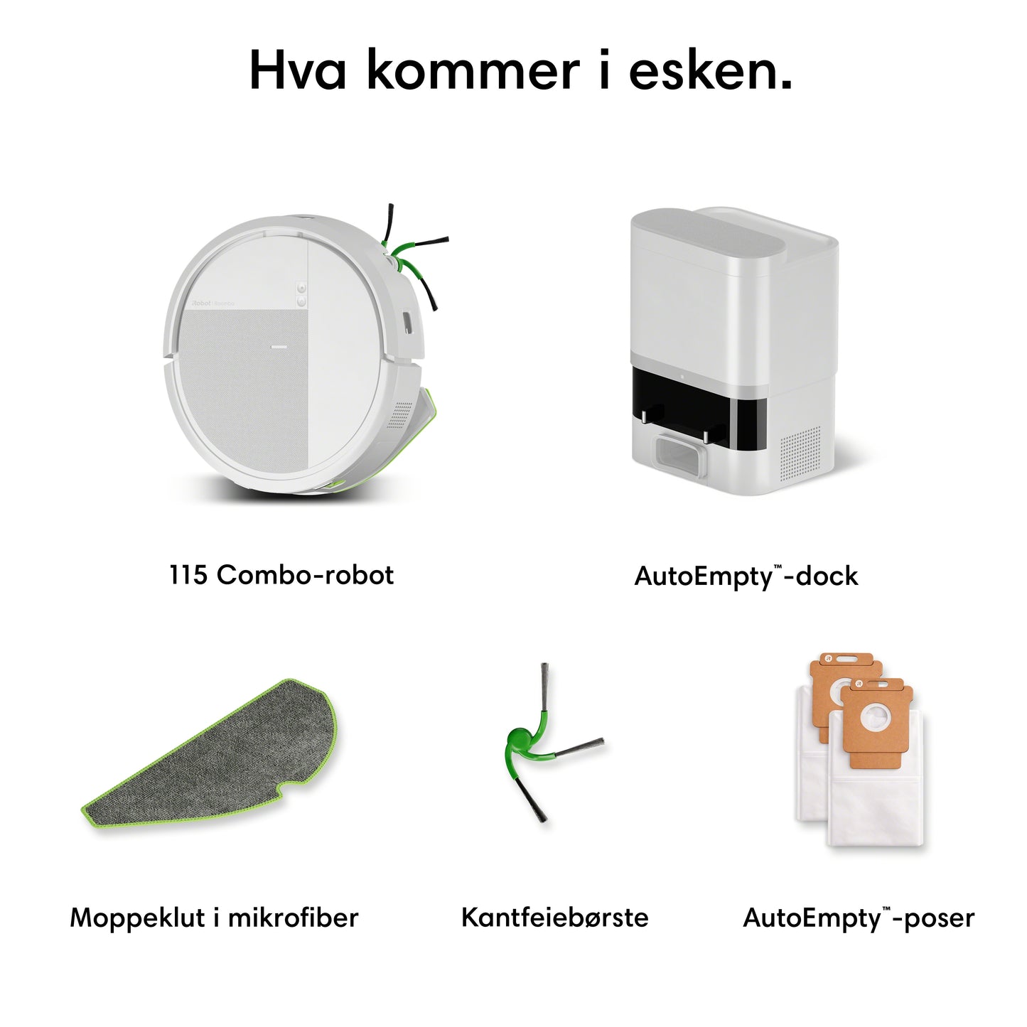 Roomba® 115 Combo-robot + AutoEmpty™-dock
