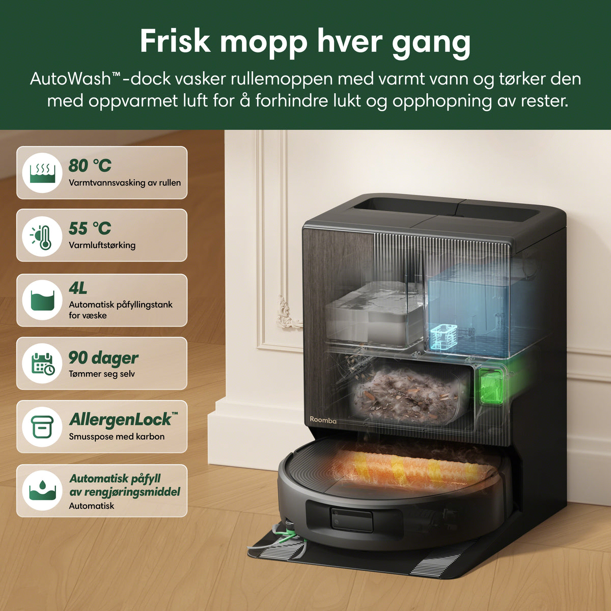 Roomba® Max 876 Combo-robot + AutoWash™-dock