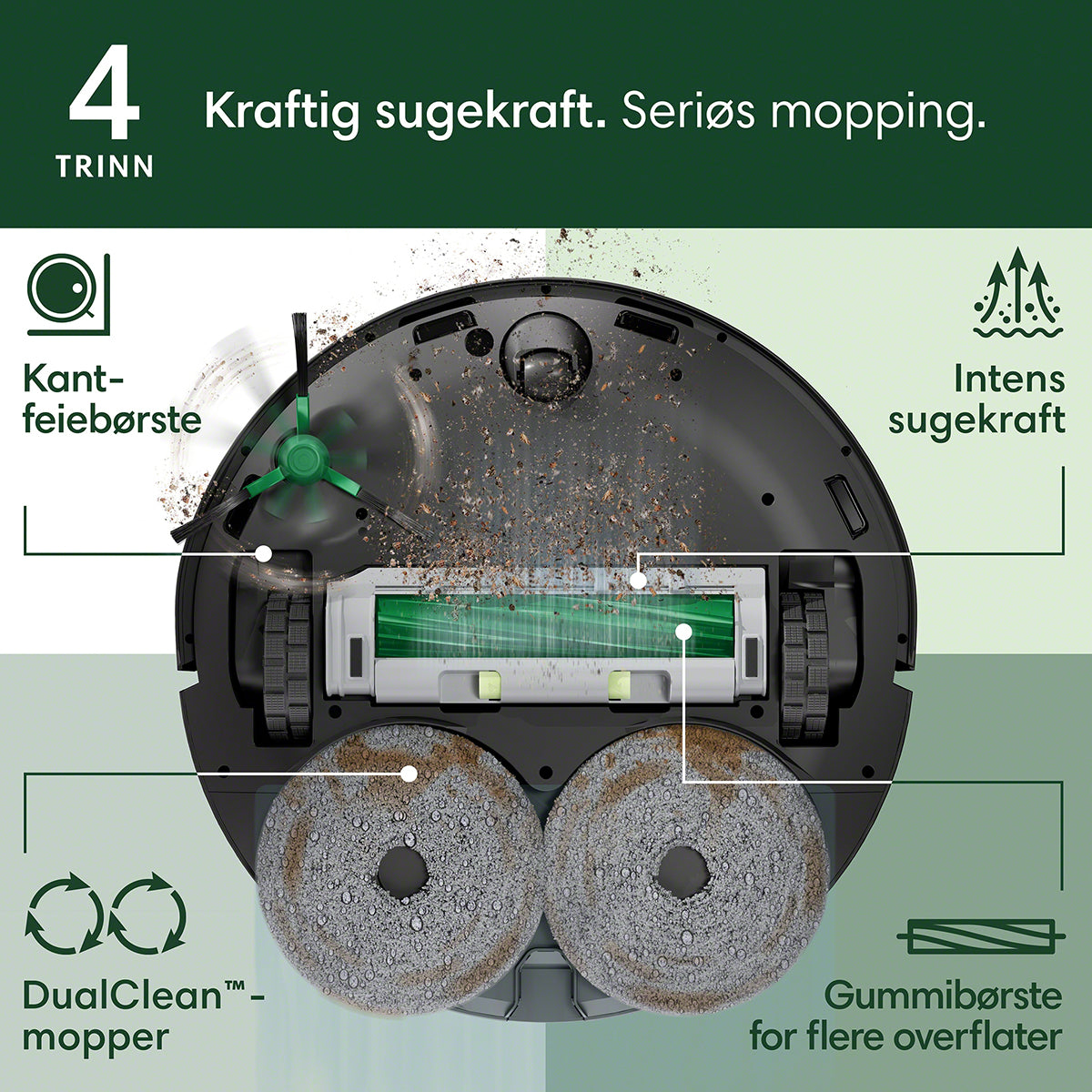 Roomba Combo® 405+ robotstøvsuger
