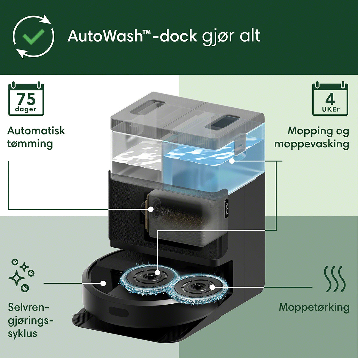 Roomba Combo® 405+ robotstøvsuger