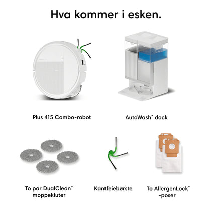Roomba® Plus 415 Combo-robot + AutoWash™-dock