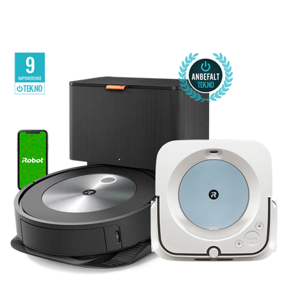 iRobot® Roomba® j7+ & Braava jet® m6 hvit/blå pakke