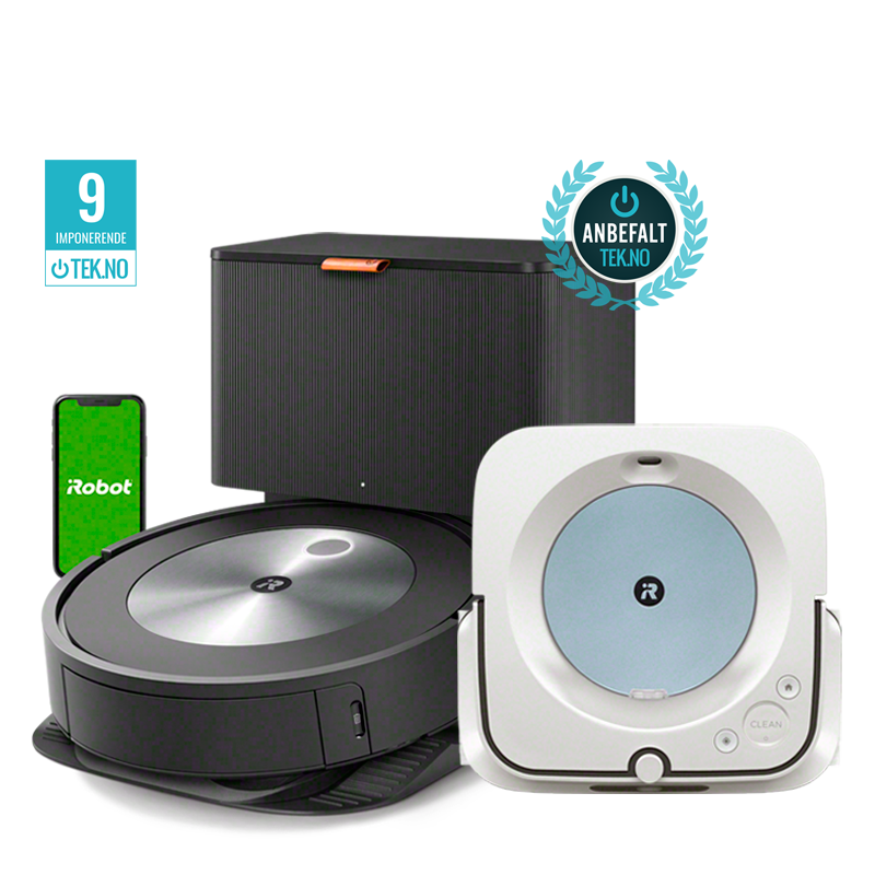 Roomba® j7+ & Braava jet® m6 hvit/blå pakke